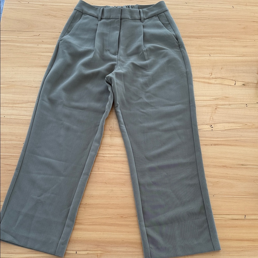 Old Navy Women's Taylor Wide Leg Trouser - Small, Olive color